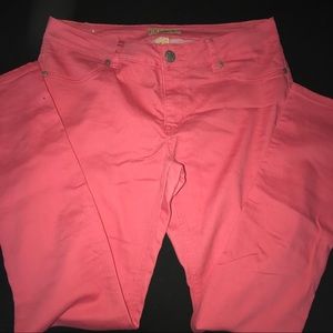 Coral jeans